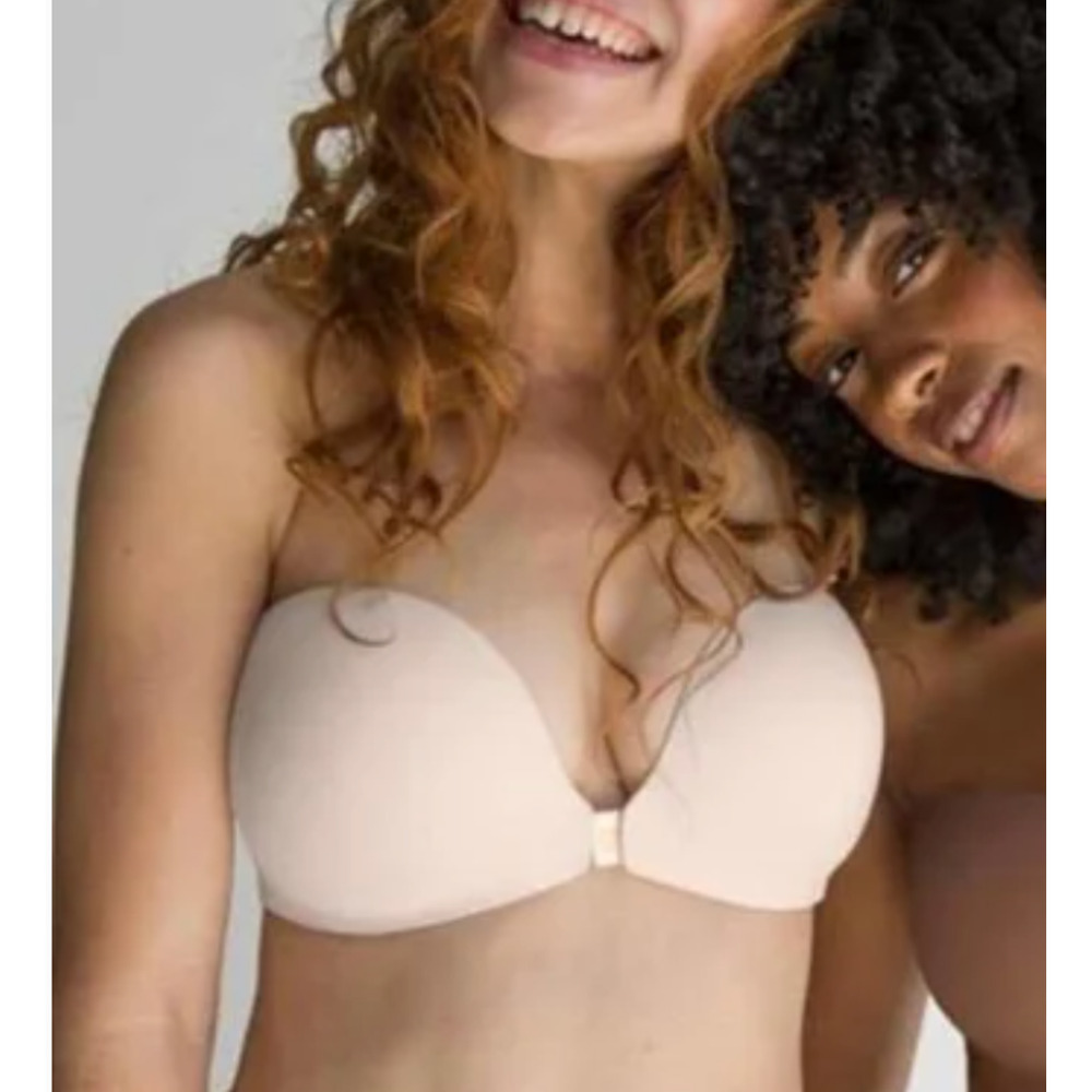 NWT Evelyn & Bobbie Women's Everyday Bustier Strapless Bra Cream 08.14.098 (36D)